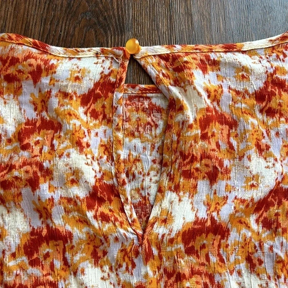 NWOT Cynthia Rowley Blouse | Cynthia Rowley Orange Blouse | Spring Blouse - Picture 8 of 8